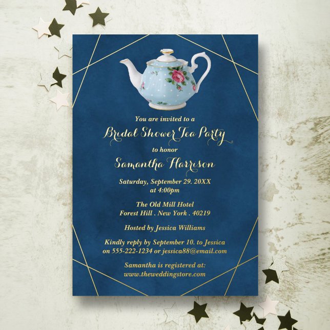 Elegant Teapot Bridal Shower Tea Party Real (Creator Uploaded)