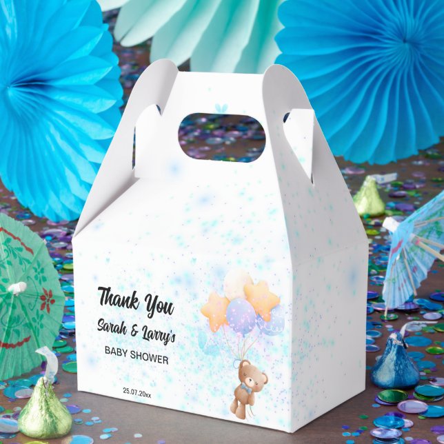 elegant Teddy Bear shower Favor Box (Party)