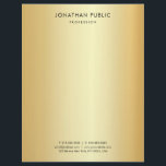 Elegant Template Faux Gold Modern Minimalistic Letterhead<br><div class="desc">Elegant Template Faux Gold Modern Minimalist Simple Professional Letterhead.</div>