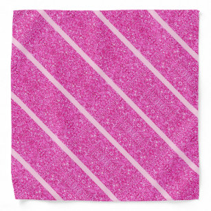 Elegant Template Pink Glitter Look Bandana