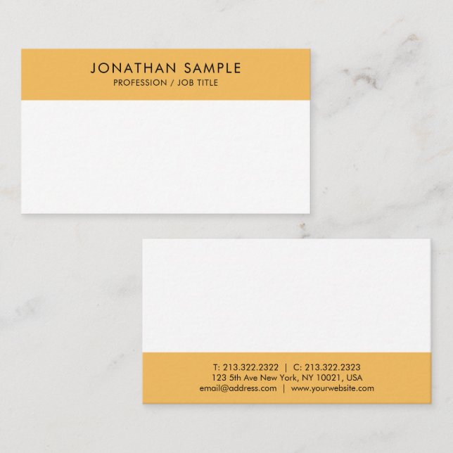Elegant Template Professional Modern Simple Business Card (Front/Back)