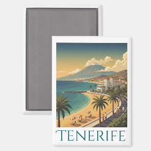 Elegant Tenerife Canary Island Vintage Travel  Magnet