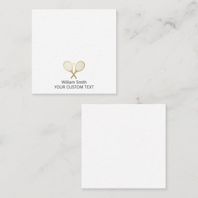 Elegant Tennis Personalized Stationery  Card (Front/Back)