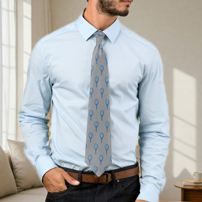 Elegant tennis-themed tie (Creator Uploaded)