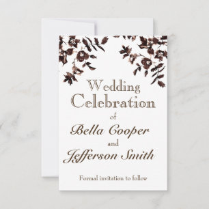 elegant terra cotta sepia water Vintage Roses -  Save The Date