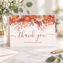 Elegant Terracotta Fall Wedding