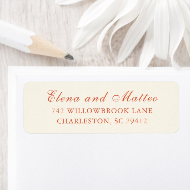 Elegant Terracotta Modern Classic Wedding (En situation)