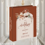 Elegant Terracotta Pampas Sage Boho Floral Wedding Binder<br><div class="desc">✅ For matching items search 205W in my collections ✅ Preserve your most cherished memories with this boho terracotta wedding ring binder and memory album, designed with watercolor florals in terracotta, copper, burnt orange, rust, and dusty orange tones. Featuring soft pampas grass, muted sage greenery, and a chic boho arch,...</div>