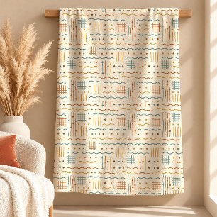 Elegant Terracotta Rust Boho Rainbow Blanket Desig