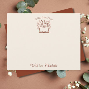 Elegant Terracotta Script Bridal Shower Thank You Card