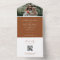 Elegant Terracotta Script Photo Wedding QR Code