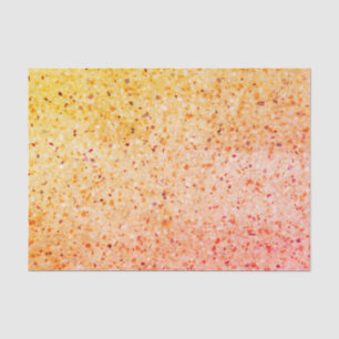 Elegant Terrazzo Retro Orange Texture Pattern Tissue Paper