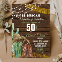 Elegant Texas Cactus Wood Adult Mexican Birthday