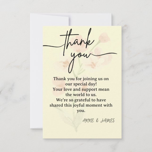 Elegant Thank You Card (Front)