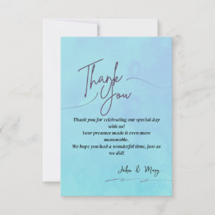 Elegant Thank You Card