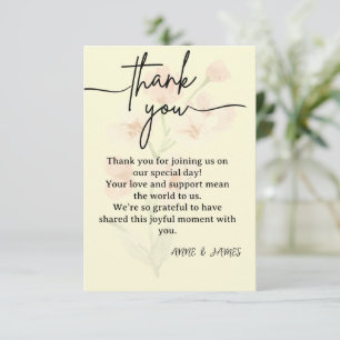Elegant Thank You Card