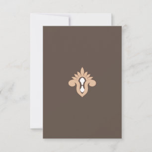 Elegant Thank You Card Brown Minimalist Luxury