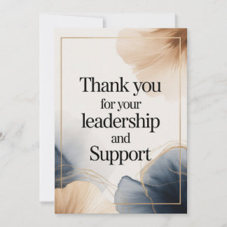 Elegant Thank You Card for Boss