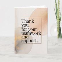 Elegant Thank You Card for Coworker