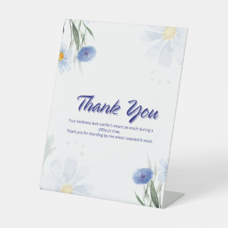 Elegant Thank You Card Pedestal Sign