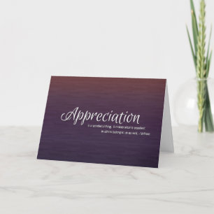 Elegant Thank You Card with Voltaire Quote