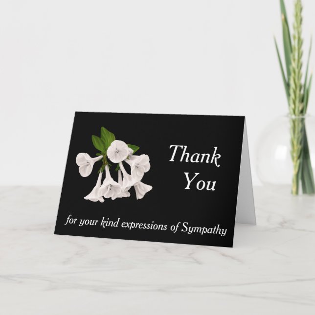 Elegant Thank You for Your Sympathy Card (Front)