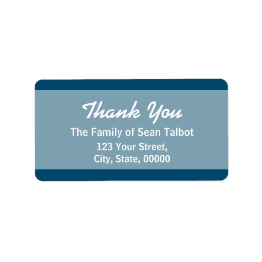 Elegant Thank You Label Choose your colour 3