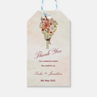 Elegant Thank You Wedding Business Card Gift Tags