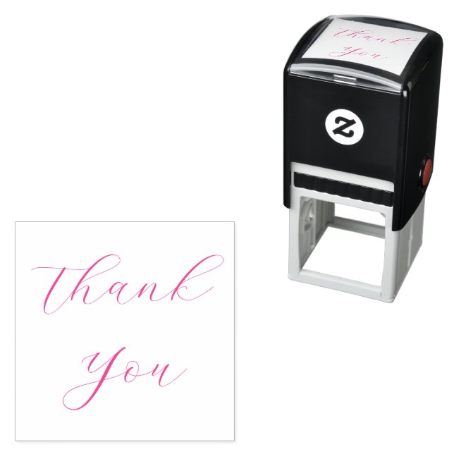 Elegant Thank You Wedding Self-inking Stamp (In Situ)