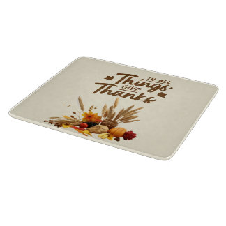Elegant Thanksgiving Entertaining Cutting Board