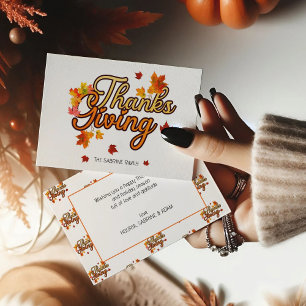 Elegant Thanksgiving foliage autumn fall Postcard