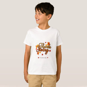 Elegant Thanksgiving foliage autumn fall  T-Shirt