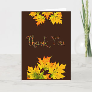 Elegant  Thanksgiving thank you card