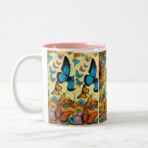 Elégant Thé à papillon et Mug de café