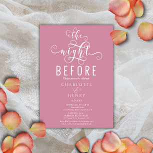 Elegant The Night Before Rehearsal Dinner Invitation