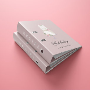 Elegant Three Tier Cake Bakery Recipe Binder