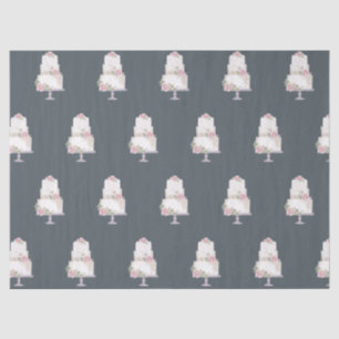 elegant three tier cake bakery tissue paper