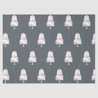 elegant three tier cake bakery tissue paper