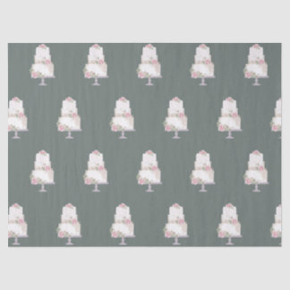 elegant three tier cake bakery tissue paper