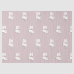 elegant three tier cake bakery tissue paper