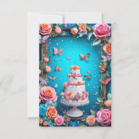 Elegant Three-Tier Wedding Cake Floral Design 🎂🌸
