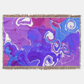 Elegant Throw Blanket marble design style.