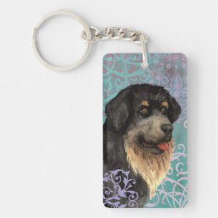 Elegant Tibetan Mastiff Keychain