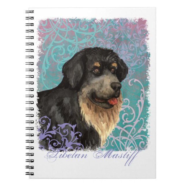 Elegant Tibetan Mastiff Notebook (Front)