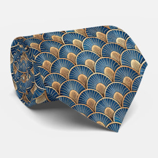 Elegant tiled Art Deco pattern  Tie