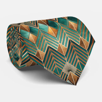 Elegant tiled Art Deco pattern Tie