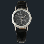 Elegant Time Quote Ornate Floral Watch<br><div class="desc">Leo Tolstoy time quote "There is only one important time and it is now" frame with elegant floral.</div>