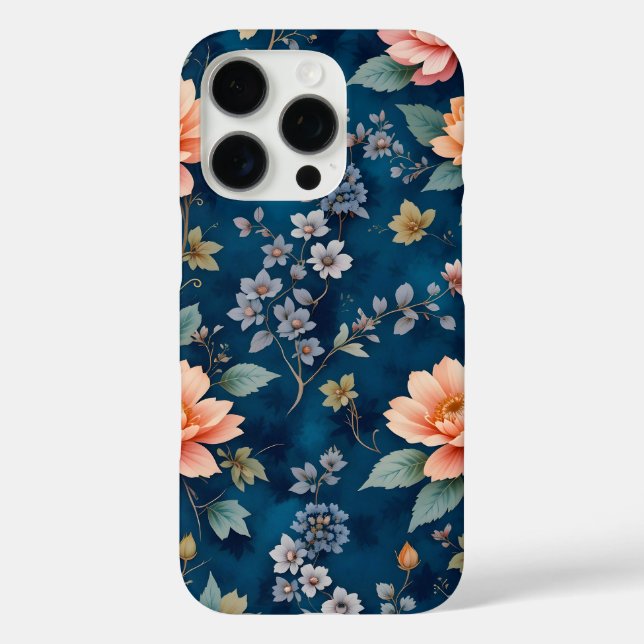 Elegant Timeless Floral Pattern design Case-Mate iPhone Case (Back)