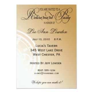 Elegant Retirement Party Invitations 9