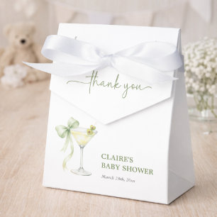 Elegant Tini One Gender Neutral Baby Shower Party Favor Box